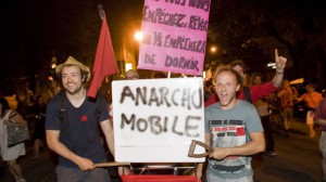 Students protesting in Montreal